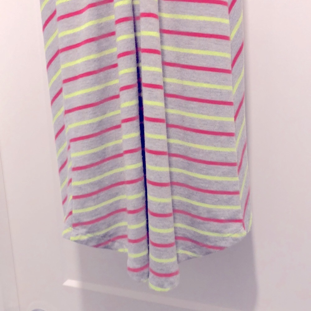 [Maurices] Neon Pink/Yellow Striped Racerback Mini Dress - Women's Size Medium - Picture 11 of 12
